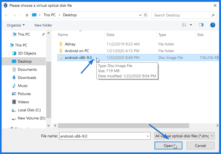 downloadable android vmd files for virtual box