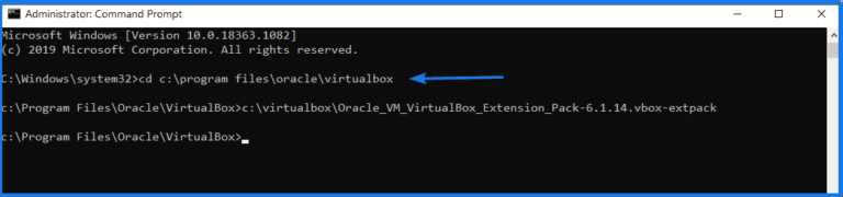 how to install virtualbox extension pack windows 10