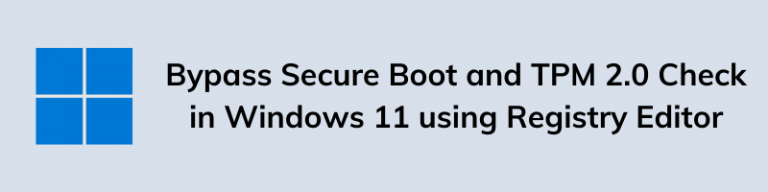 windows 11 bypass tpm and secure boot download